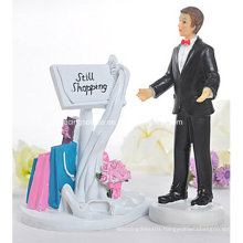 Still Shopping Message Board Funny Wedding Cake Topper Figurine